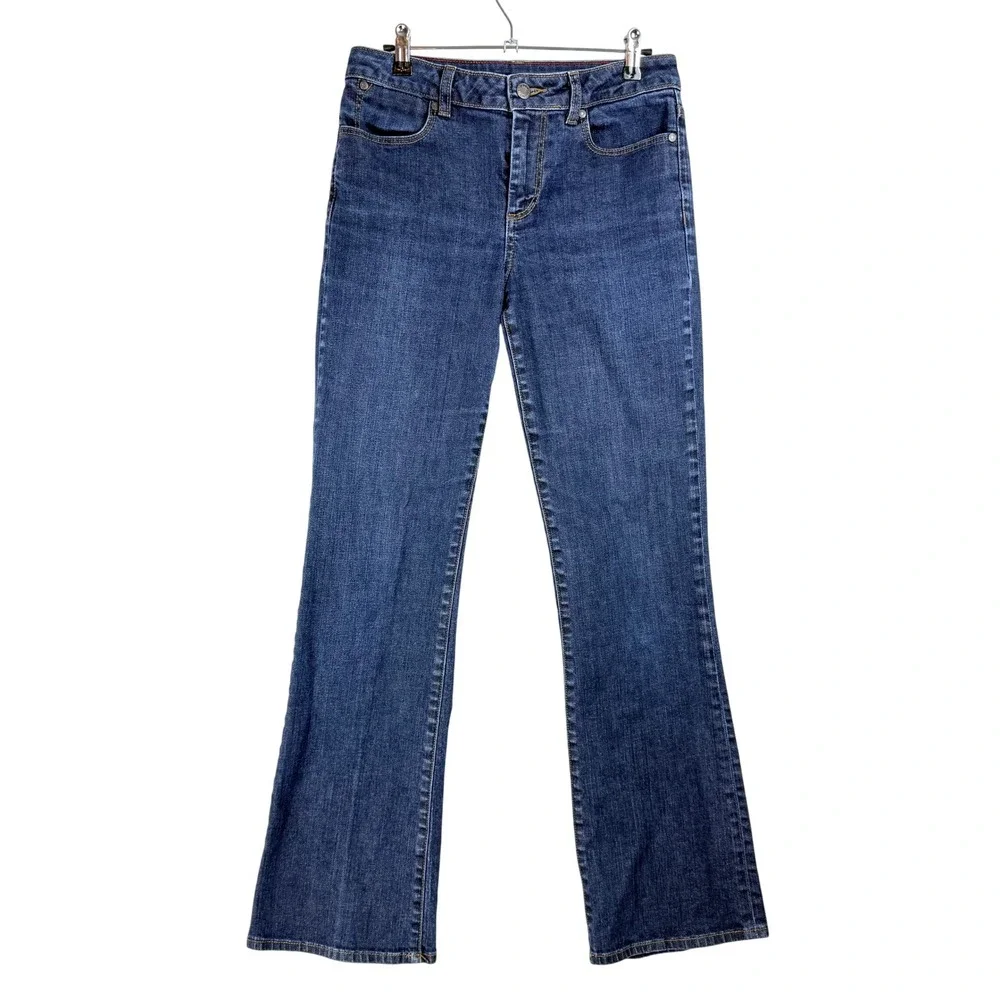 Talbots Heritage Bootcut Jeans Womens 6/28 Dark Wash Stretch Denim‎ Blue Pants